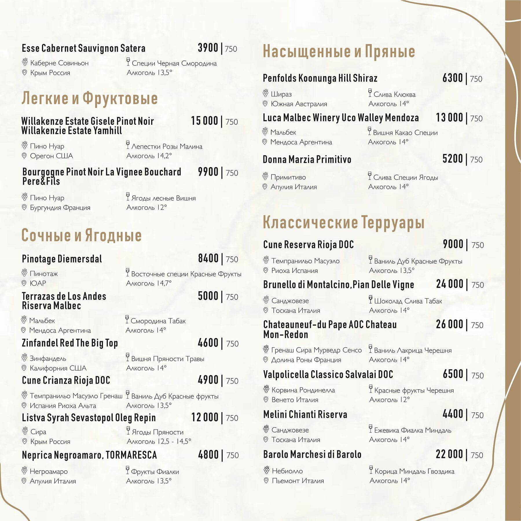 Меню и цены ресторана Байкал (Baikal) на Олимпийском проспекте фото 14